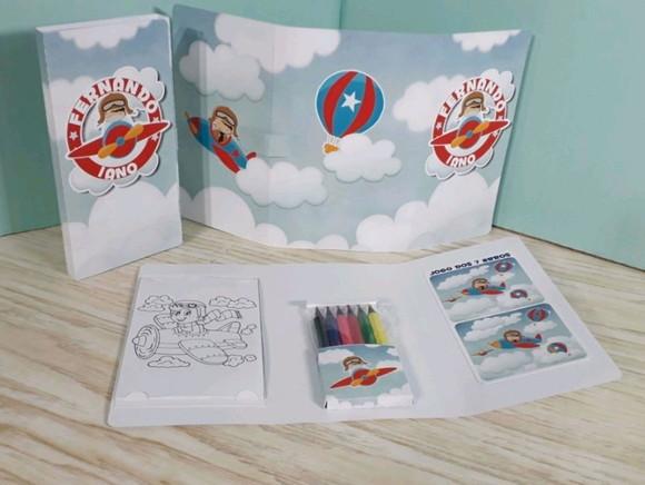 Kit Carteira de Colorir