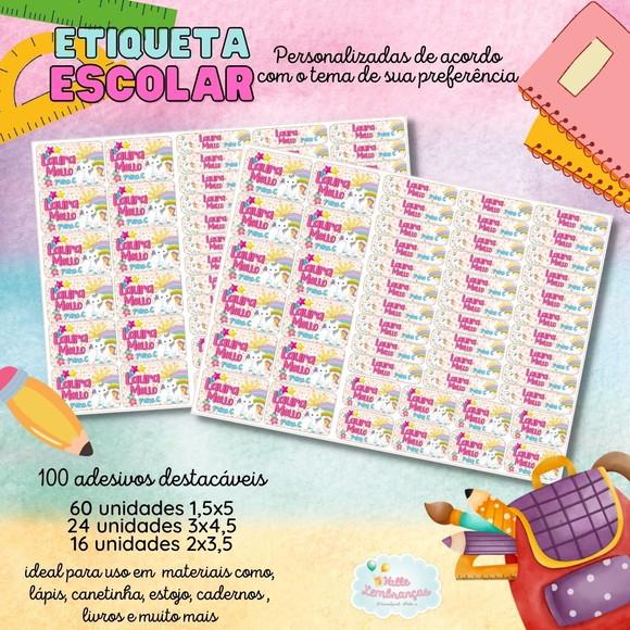 Kit Etiqueta Escolar