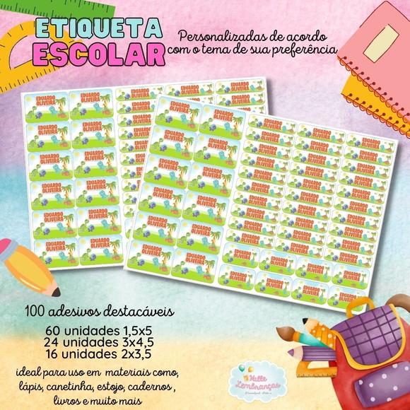 Kit Etiqueta Escolar