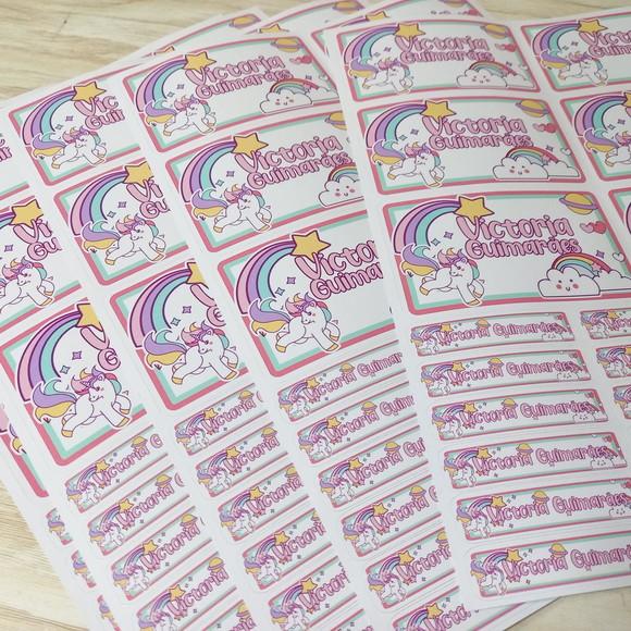 Kit Etiqueta Escolar Personalizada
