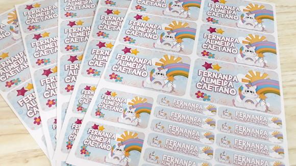 Kit Etiqueta Escolar Personalizada