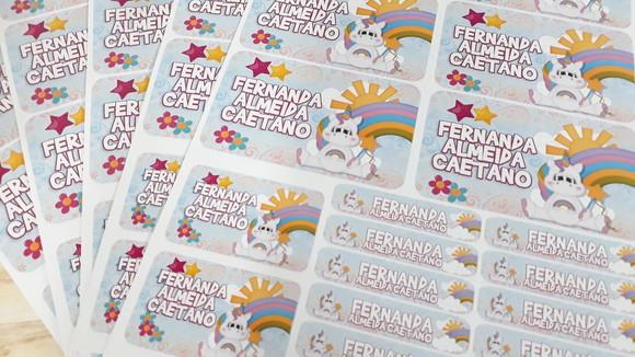 Kit Etiqueta Escolar Personalizada