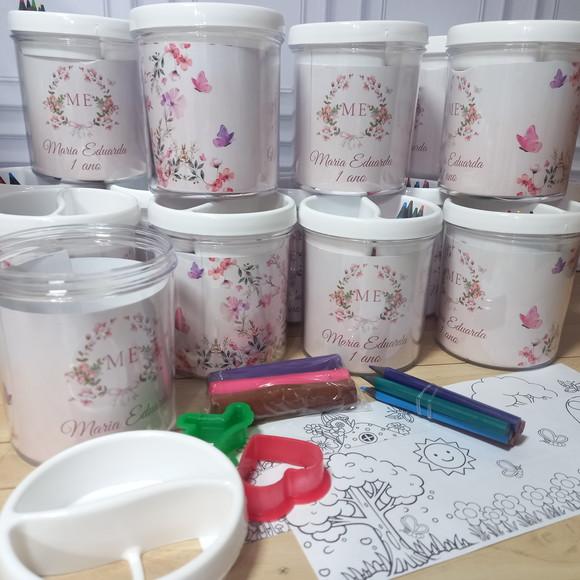 Porta Lápis Personalizado com Kit para Colorir