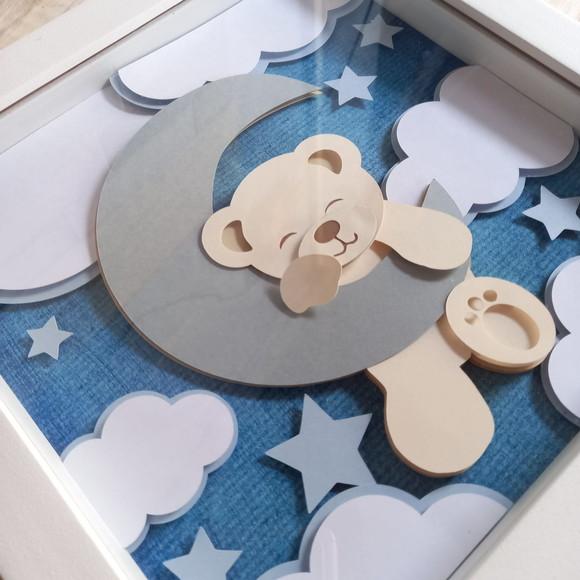 Quadro Decoração em Camadas Porta Maternidade