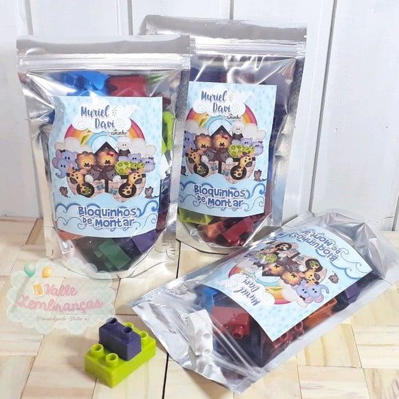 Saquinho Zip com Bloquinhos de Montar