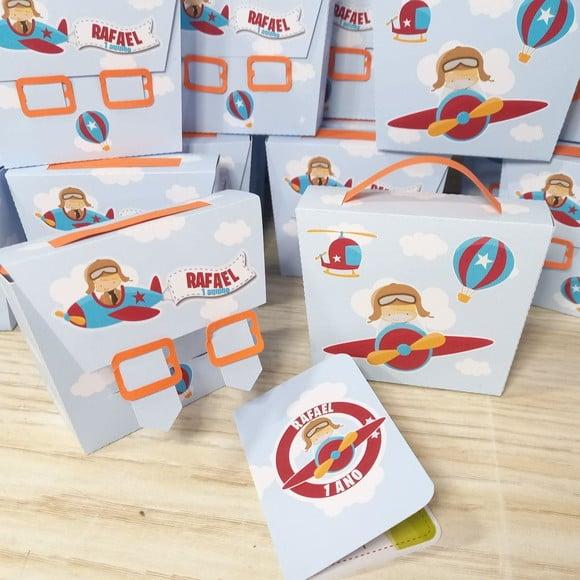 Convite Maletinha com Passaporte Baby Safari