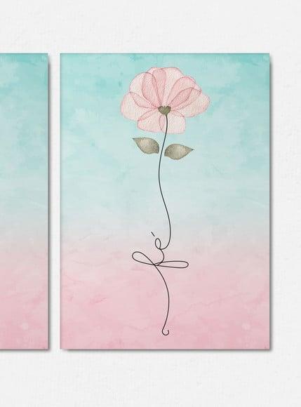 Kit 3 Quadrinhos Paz Amor e Fé 20x28