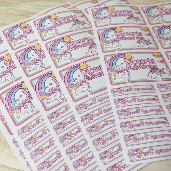 Kit Etiqueta Escolar Personalizada