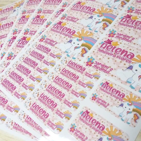 Kit Etiqueta Escolar Personalizada