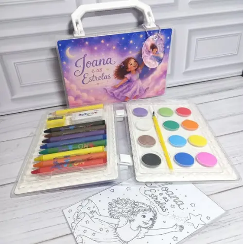 10 Kits Pintura e Atividades de Colorir Personalizado