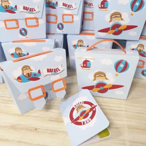 Convite Maletinha com Passaporte Baby Safari