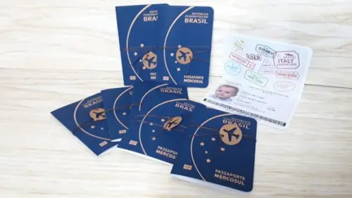 Convite Passaporte com Foto e Nome