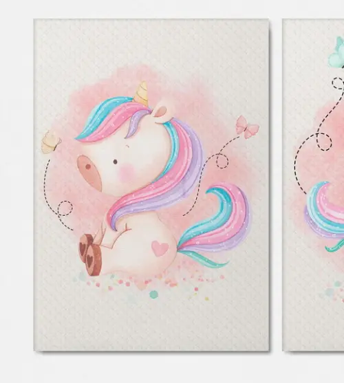 Kit 3 Quadrinhos Unicornio