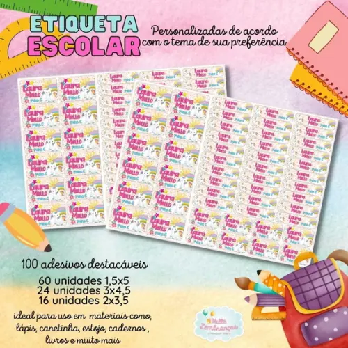 Kit Etiqueta Escolar