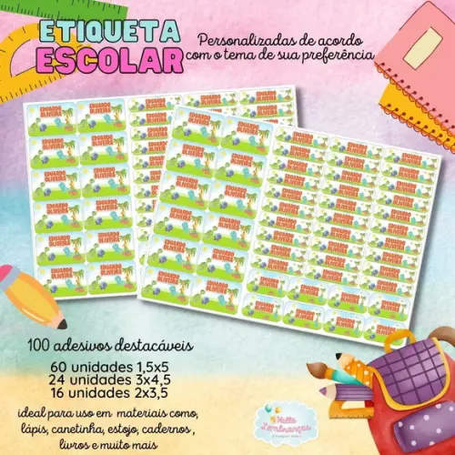 Kit Etiqueta Escolar