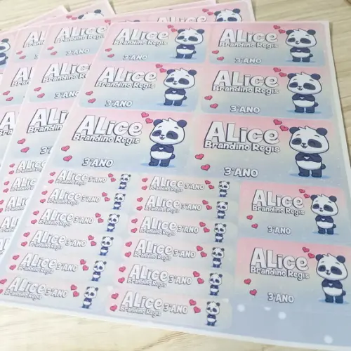Kit Etiqueta Escolar Personalizada