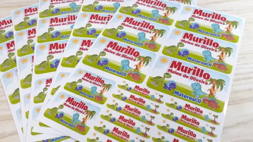 Kit Etiqueta Escolar Personalizada