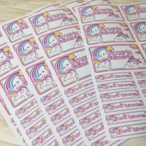 Kit Etiqueta Escolar Personalizada