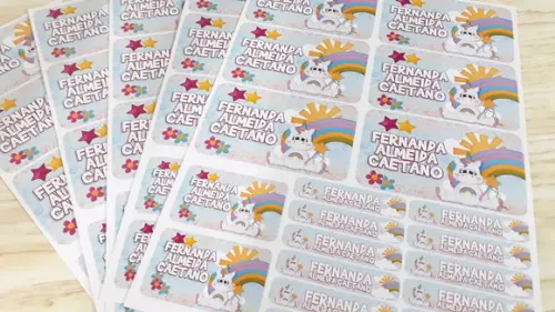 Kit Etiqueta Escolar Personalizada