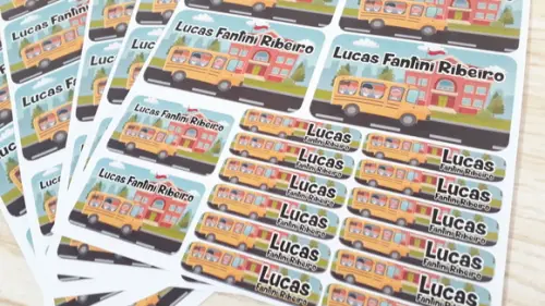 Kit Etiqueta Escolar Personalizada