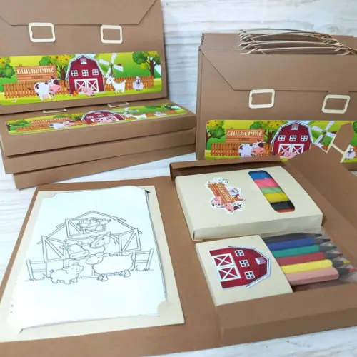 Kit Maleta de Atividades Kraft