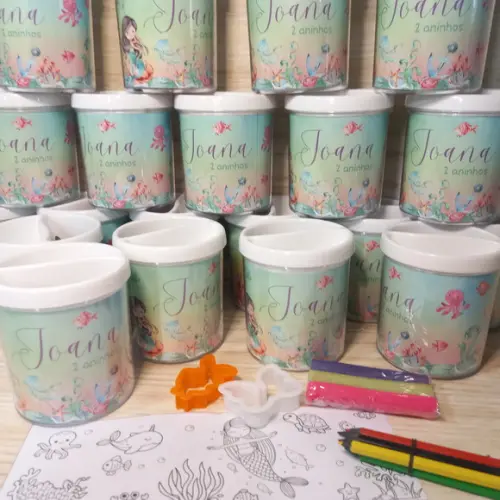 Porta Lápis Personalizado com Kit para Colorir