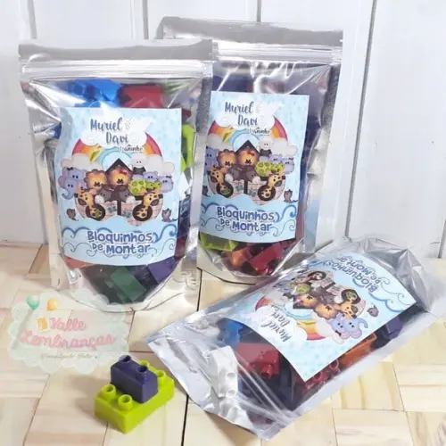 Saquinho Zip com Bloquinhos de Montar