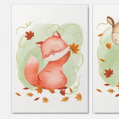 Kit 3 Quadrinhos Bosque