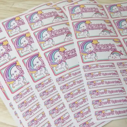 Kit Etiqueta Escolar Personalizada