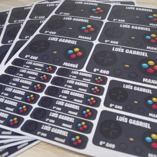 Kit Etiqueta Escolar Personalizada
