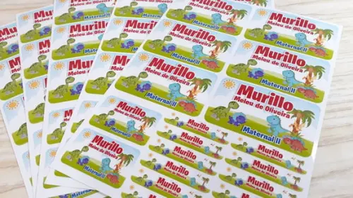 Kit Etiqueta Escolar Personalizada