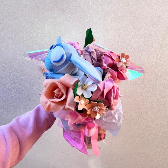 Buquê Stitch Flores em Feltro