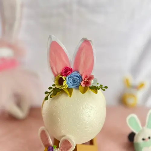 Orelha Coelhinho da Páscoa Floral