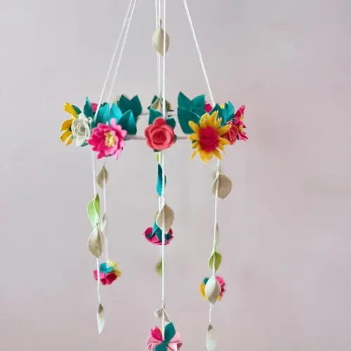 Mobile Berço Menina Floral