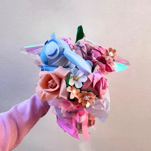 Buquê Stitch Flores em Feltro