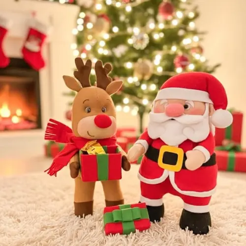 Decoração Natal Noel e Rena Rudolph