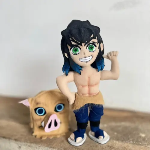 Boneco Inosuke - Anime em Feltro