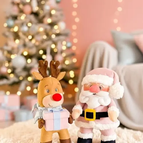 Decoração Natal Noel e Rena Rudolph