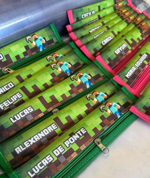 Porta Escova de Dentes Lembrancinha Minecraft