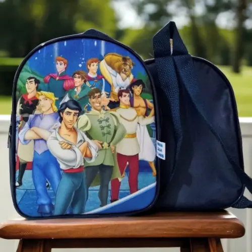 Mochila Lembrancinha Princesas e Príncipe