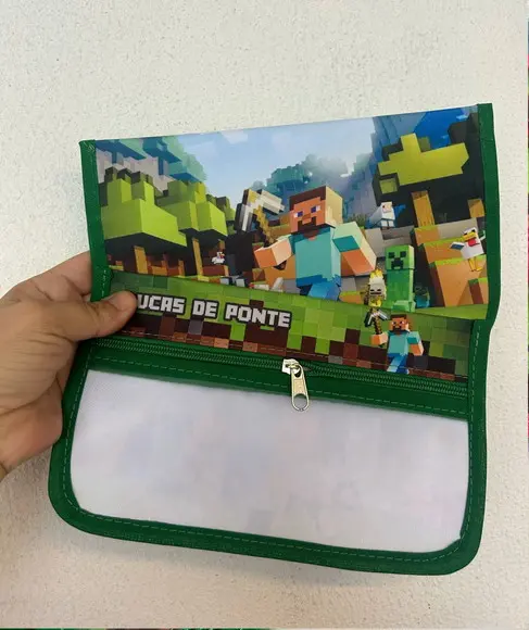 Porta Escova de Dentes Lembrancinha Minecraft
