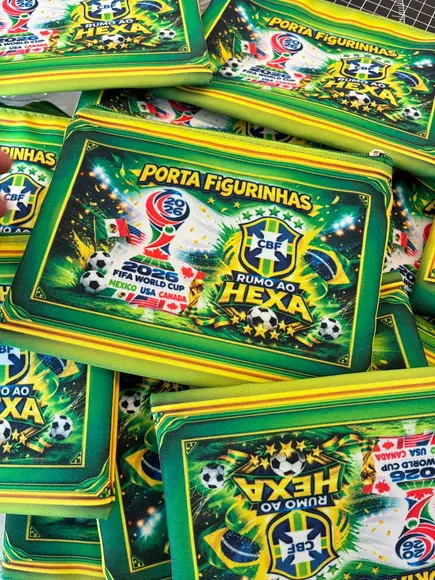 Porta Figurinhas - Lembrancinha Copa do Mundo 2026 Trionda