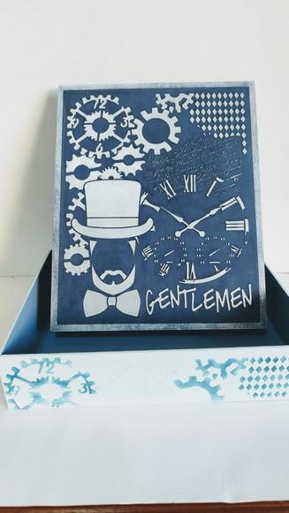 Caixa Decorada Tema Masculino Dia dos Pais