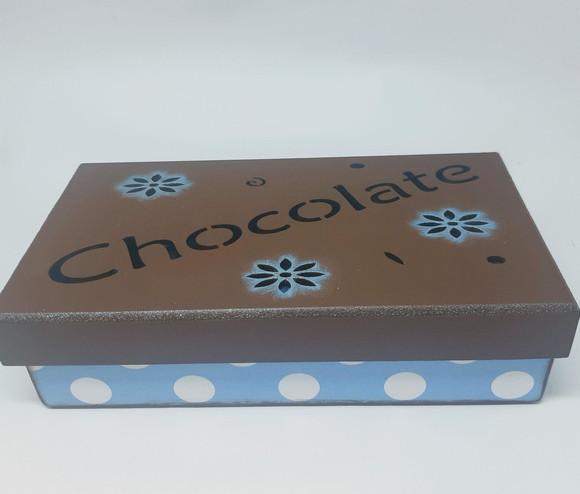 Caixa Decorada MDF para Chocolates corte a Laser Scrapdecor