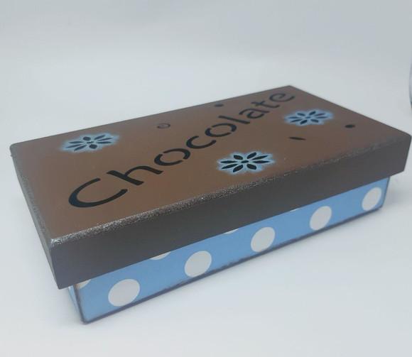 Caixa Decorada MDF para Chocolates corte a Laser Scrapdecor