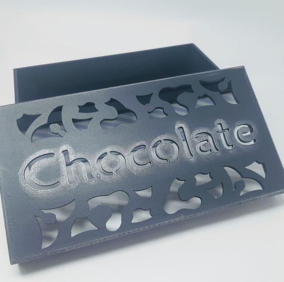 Caixa Decorada MDF para Chocolates corte a laser Decorada com scr