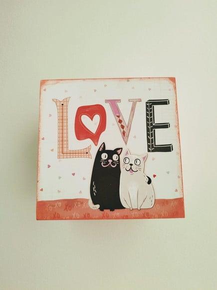 Caixa para Presente Dia dos Namorados Scrapdecor Gatinhos