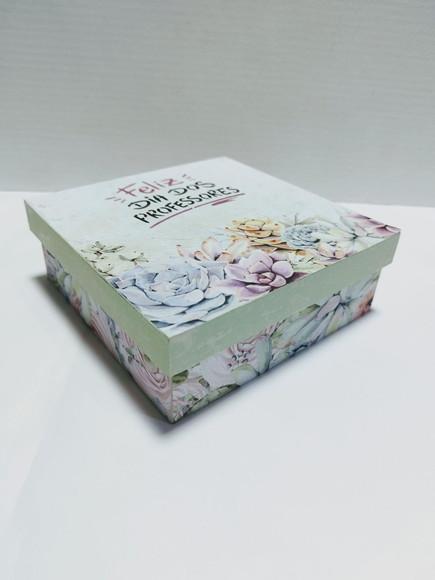 Caixa para Presente mdf Scrapbook Dia dos Professores