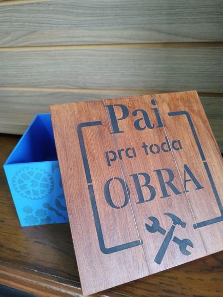 Caixa para Presente/organizadora Lembrancinha Dia dos Pais