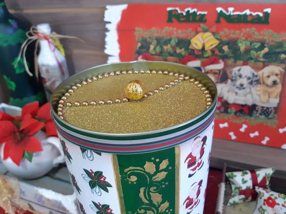Embalagem para Presente Reciclada com Scrapdecor Natalina